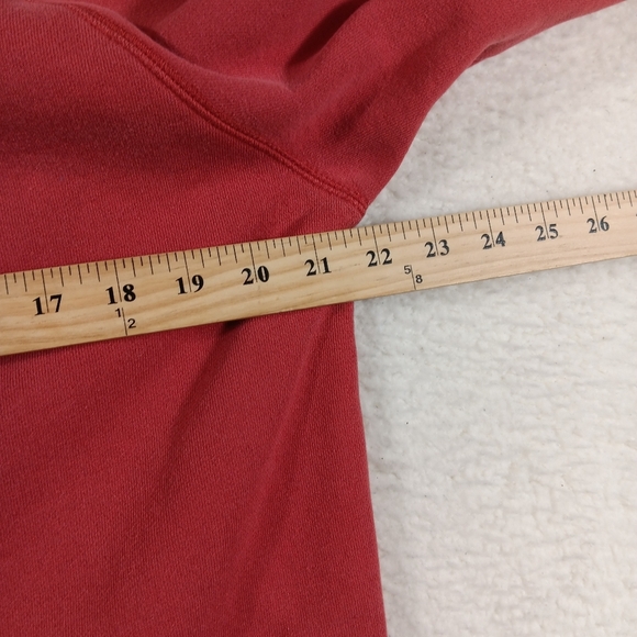 Vintage Lucky Brand Hoodie Womens XL Red Spellout Embroidered Denim Y2K - Picture 13 of 15